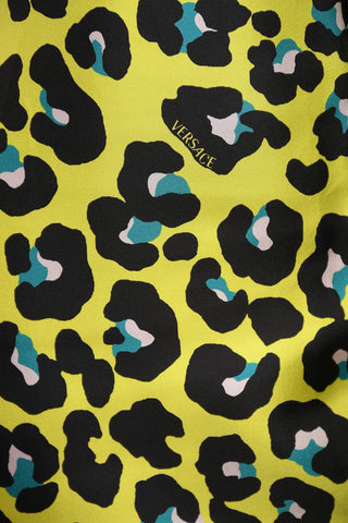 Silk Shirt with Leopard Print