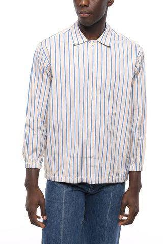 Hairline Striped Spread Collar Shirt