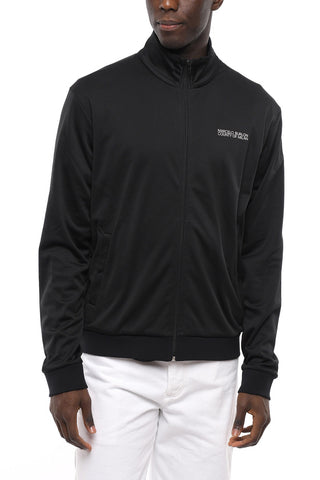 Felpa Mock Neck TEMPERA CROSS con Zip Frontale