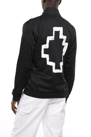 Felpa Mock Neck TEMPERA CROSS con Zip Frontale