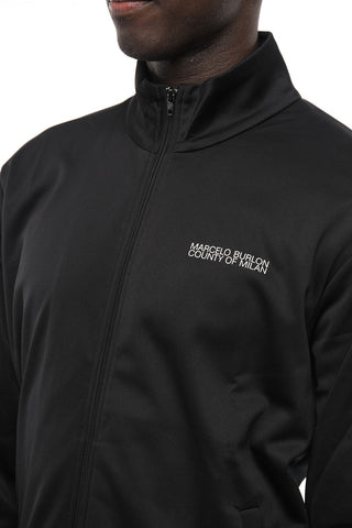 Felpa Mock Neck TEMPERA CROSS con Zip Frontale