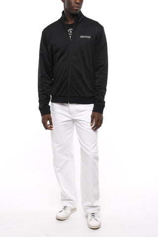 Felpa Mock Neck TEMPERA CROSS con Zip Frontale