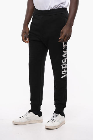 MITCHEL FIT Contrasting Logo Cotton Joggers