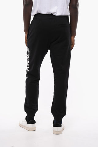 MITCHEL FIT Contrasting Logo Cotton Joggers
