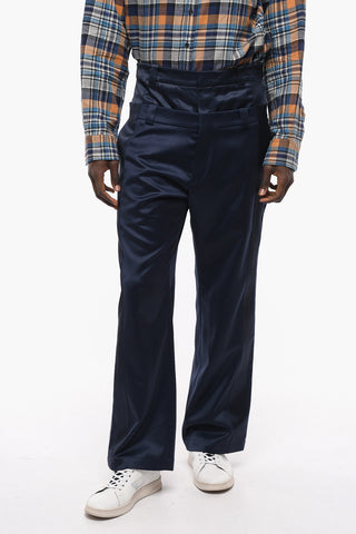 Virgin Wool Baggy Fit Pants