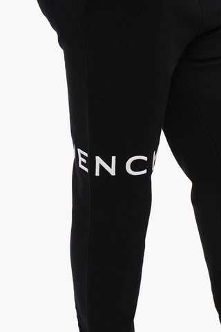 Joggers in Cotone Garzato con Logo in Rilievo