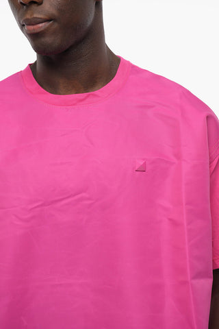 PINK PP Nylon Front ICONIC STUD T-Shirt