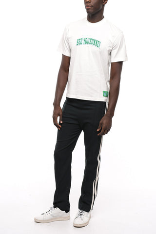 Cotton Crew-Neck T-shirt with See You Sunnei Patch