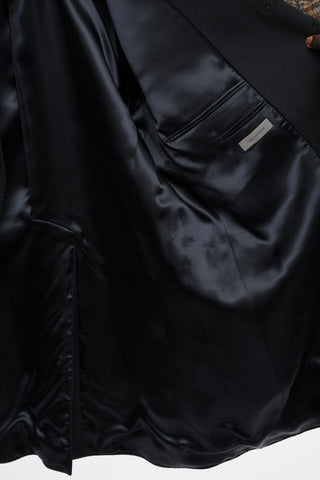 Cappotto Chesterfield In Cashmere con Spacco