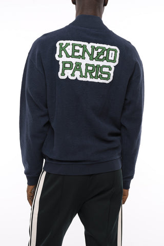 Felpa VARSITY Zip Up con Ricamo
