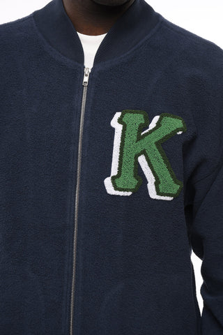 Felpa VARSITY Zip Up con Ricamo