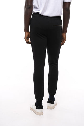 Brushed Cotton CROCHET SKULL Cuffed Sweatpants