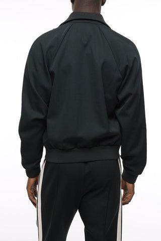 Stretch Wool Sweatshirt with Contrasting Bands