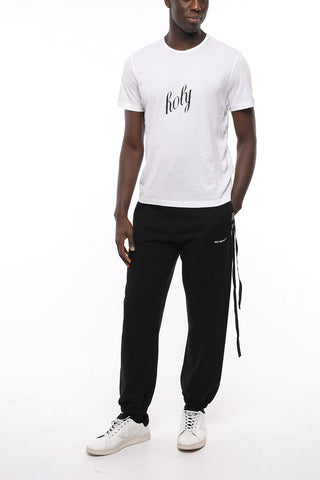 Crew Neck HOLY Cotton T-Shirt