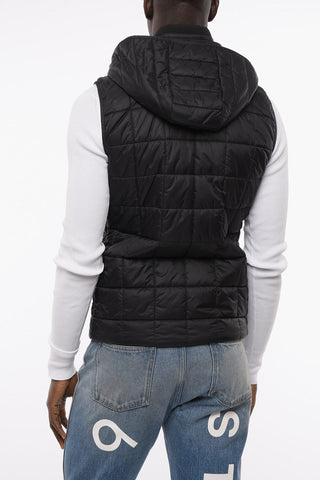 Gilet Trapuntato con Cappuccio Removibile