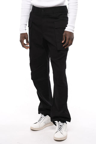 Stretch Cotton Cargo Pants with Belt Loops