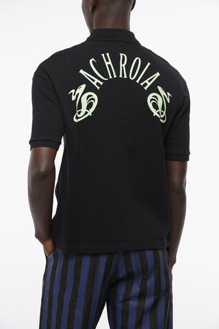 FRED PERRY X RS Polo in Cotone Hopsack con Logo in Applicazione