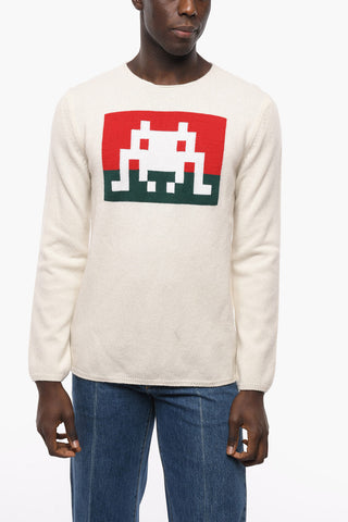 SHIRT Crew Neck PACMAN Wool Blend Sweater