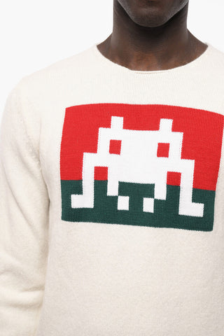 SHIRT Crew Neck PACMAN Wool Blend Sweater