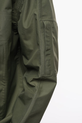 Giacca a Vento in Nylon con Balaclava Removibile