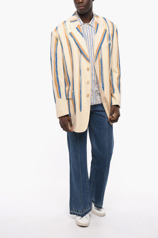 Single-breasted Blazer with Flip Pockets