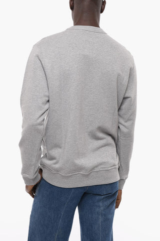 Brushed Cotton ADDISCOMBE Crew-neck Sweatshirt with Embroidered Logo