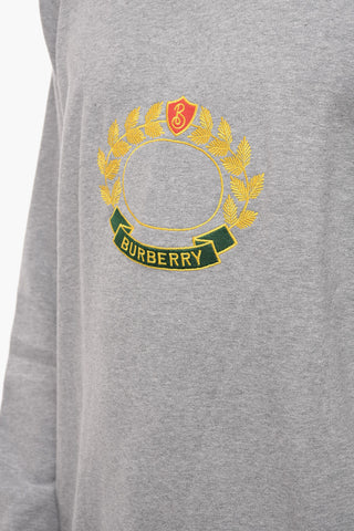 Brushed Cotton ADDISCOMBE Crew-neck Sweatshirt with Embroidered Logo