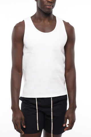 Cotton Stretch Ribbed Tank Top