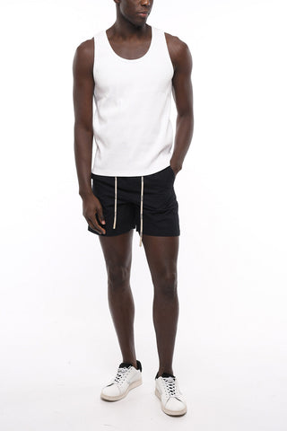 Cotton Stretch Ribbed Tank Top