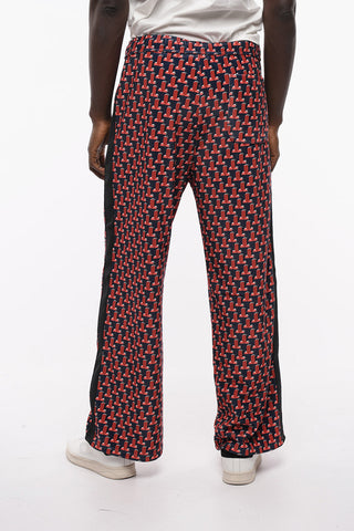 Pantaloni in Velour con Logo All-Over