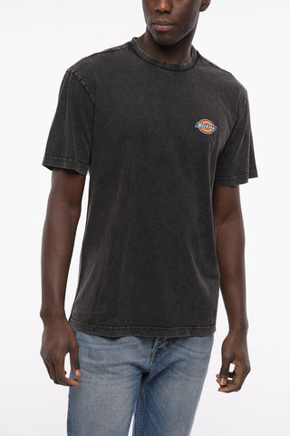 Acid Wash Effect ICON Crew-Neck T-shirt