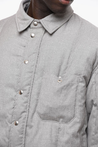 VTMNTS Asymmetric Puffer Jacket with Collar