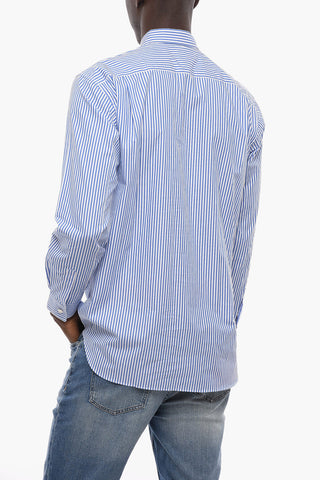 SHIRT Awning Striped Casual Shirt with Contrast Details