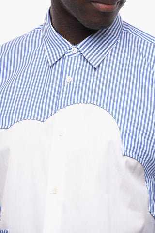 SHIRT Awning Striped Casual Shirt with Contrast Details