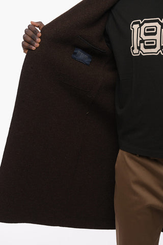 Cappotto Monopetto in Lana Vergine 