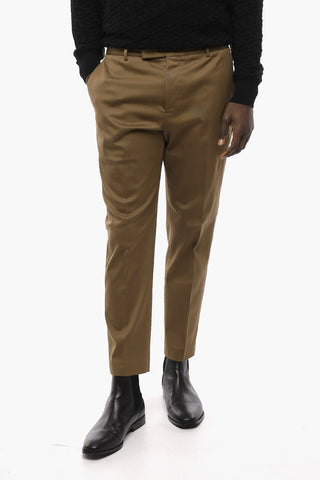 EDGE Cropped Fit Cotton Chinos Pants