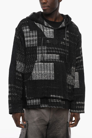2-2 Giubbotto Leggero in Jacquard con Cappuccio