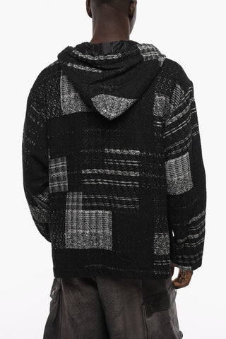2-2 Giubbotto Leggero in Jacquard con Cappuccio