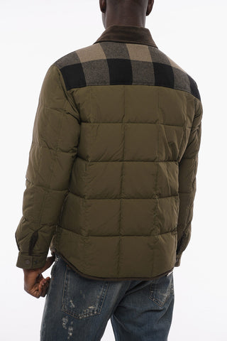 Lightweight Down Jacket with Velour Collar