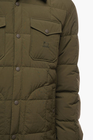 Lightweight Down Jacket with Velour Collar
