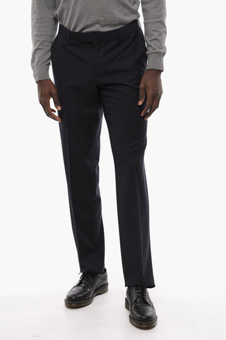 Z ZEGNA Hidden Closure Tailored Wool Pants