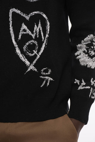 Maglia Girocollo SKULLS in Misto Lana e Lurex