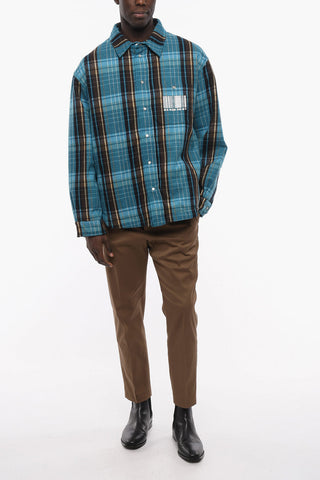 VTMNTS Camicia BARCODE Imbottita con Fantasia a Quadri