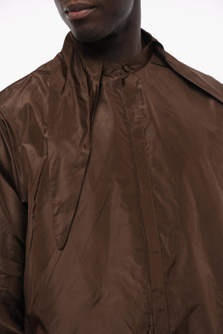 Concealed Closure Ribbon Tafeta Shirt