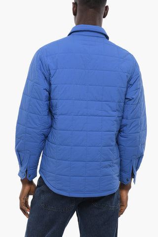 Giubbotto Trapuntato a Camicia Fatigue con Tasche a Toppa