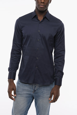 Standard Collar Popeline Cotton Shirt