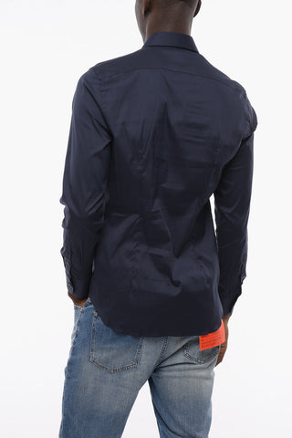 Standard Collar Popeline Cotton Shirt