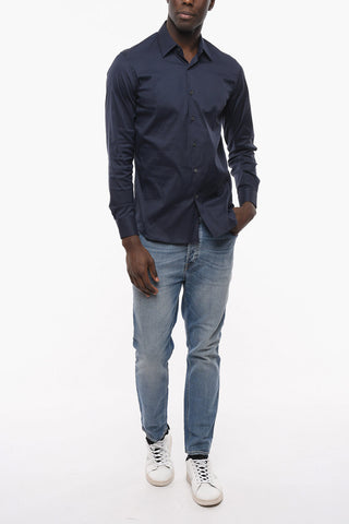 Standard Collar Popeline Cotton Shirt