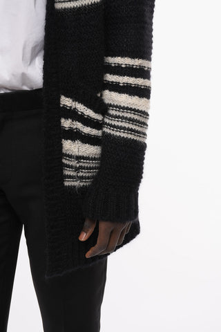 Mohair-blend Bahia Cardigan with Striped Pattern