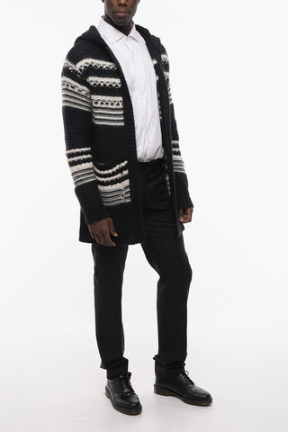 Mohair-blend Bahia Cardigan with Striped Pattern